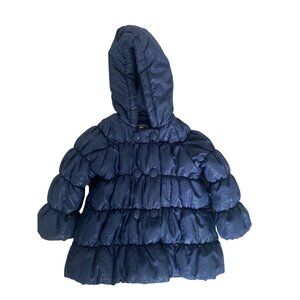 R 1881 By S. Rothschild Navy Blue Winter Puffer Jacket With Hoodie Size 18 Month